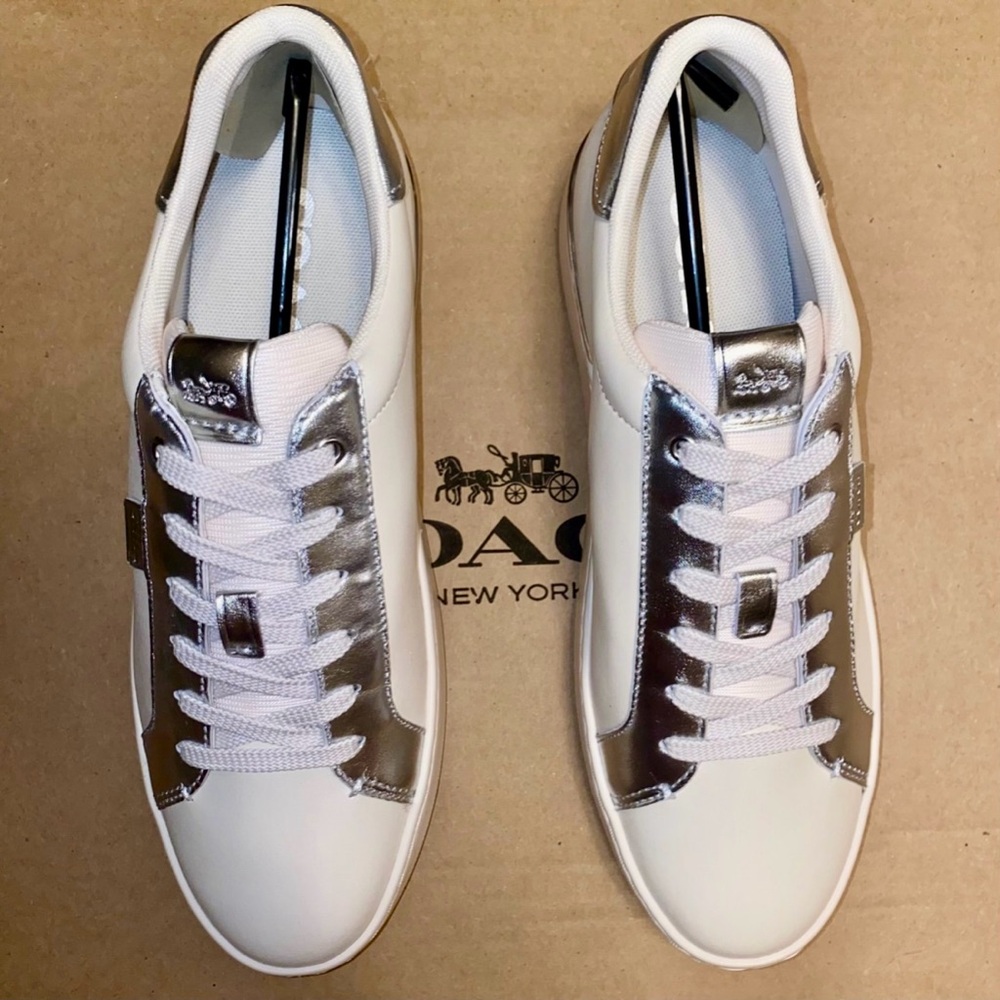 Coach 🤍 Lowline Low Top sneakers 👟 size 10 New in box retail style shoes - Picture 2 of 10